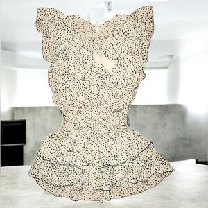 COOLCHANGE Women’s Polka Dot Ruffle Dress Size Small‎